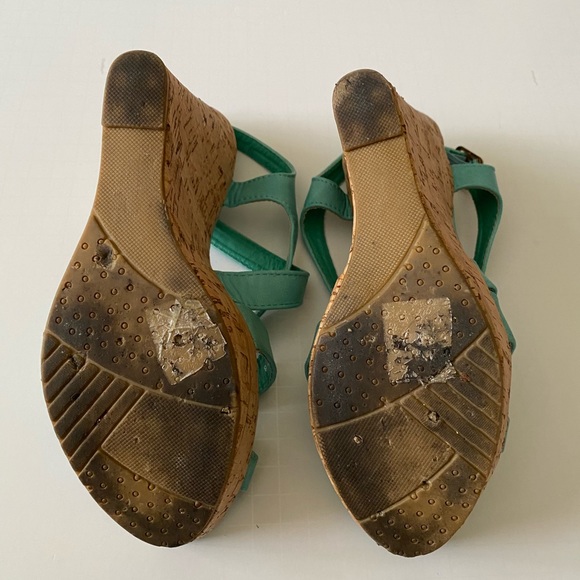 Spirit Moda Strappy Sandal w/Cork Wedge Platform 8 - Picture 10 of 12